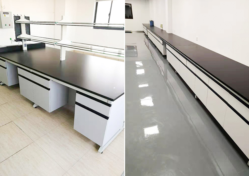 蘇州標(biāo)普檢測新建實驗室通風(fēng)柜實驗臺應(yīng)用